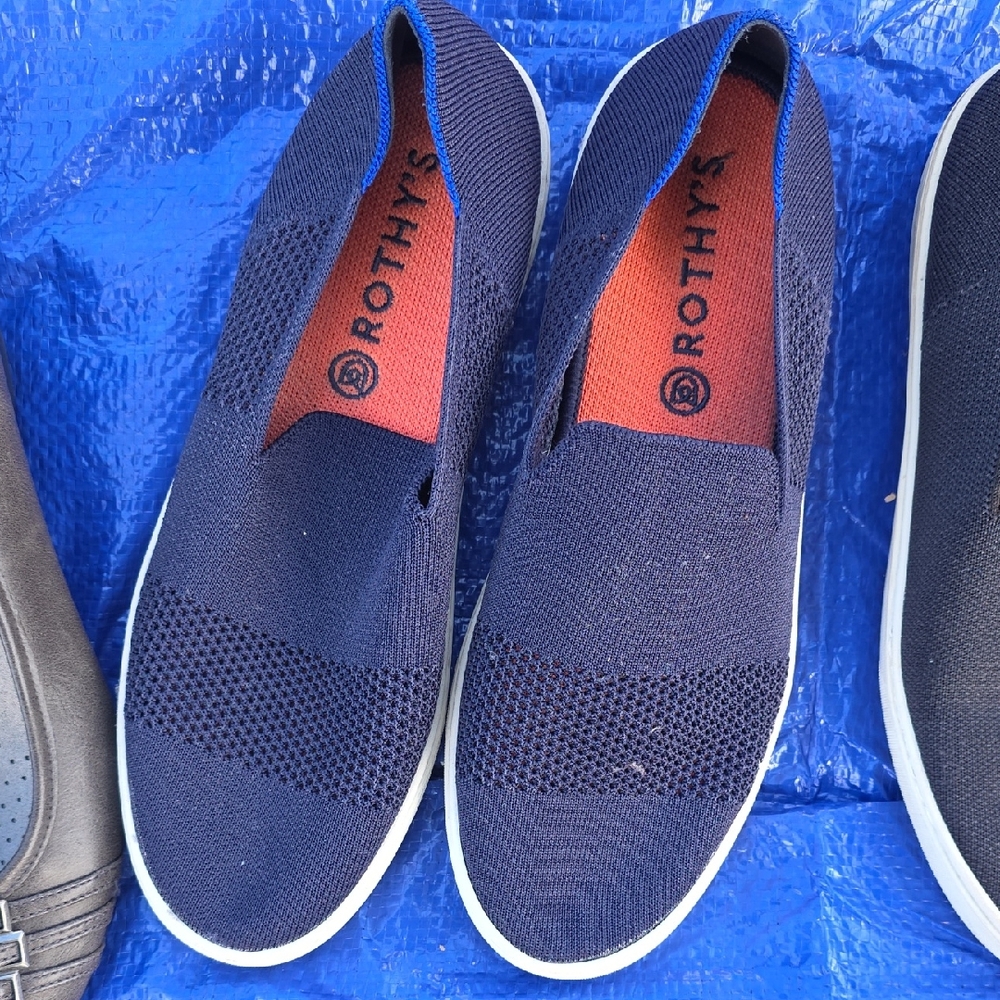 Rothy's Blue Slip-On Loafers